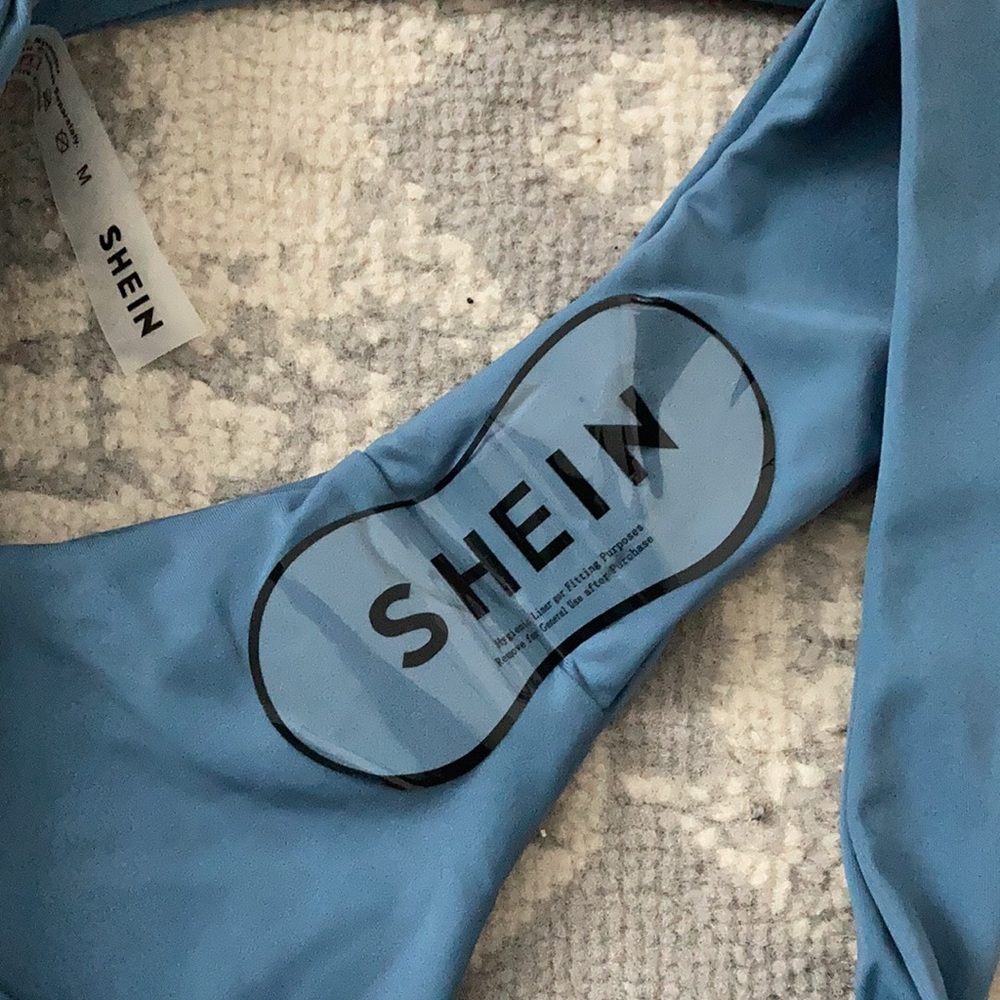 NWT Blue Ruffle Bikini - Picture 4 of 14